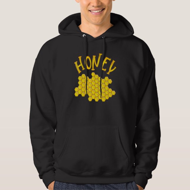 Honung av guldhonung och biodling hoodie (Framsida)