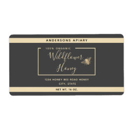 Honung av honungsbin honungsbin burk Classi i guld Fraktsedel