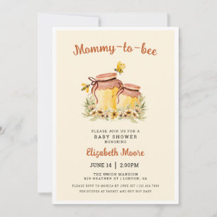 Honung av mamma till bin och Bees Baby Shower Inbjudningar
