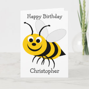 Honung Bee Birthday Kort
