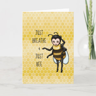 Honung Bee Breathe & Just Bee uppmuntring Helgkort