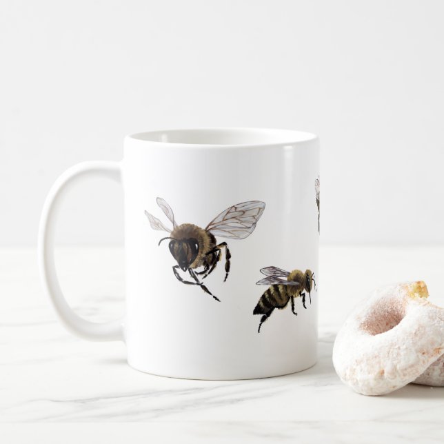 Honung Bee Ceramic Mugg (Med munk)