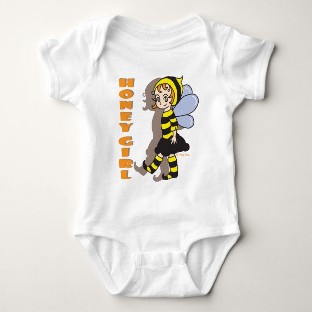 Honung Bee Girl Shirt T-shirt (Framsida)