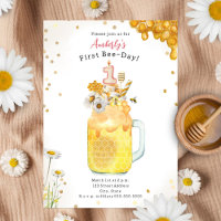 Honung Bee Milkshake Första födelsedagen