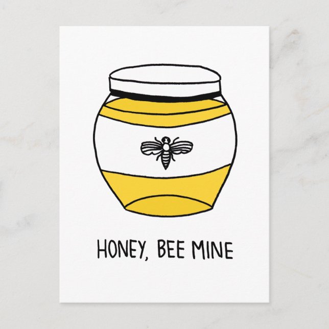 Honung, Bee Mine Vykort (Framsida)