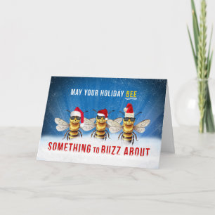 Honung Bee något för Buzz om jul Helgkort