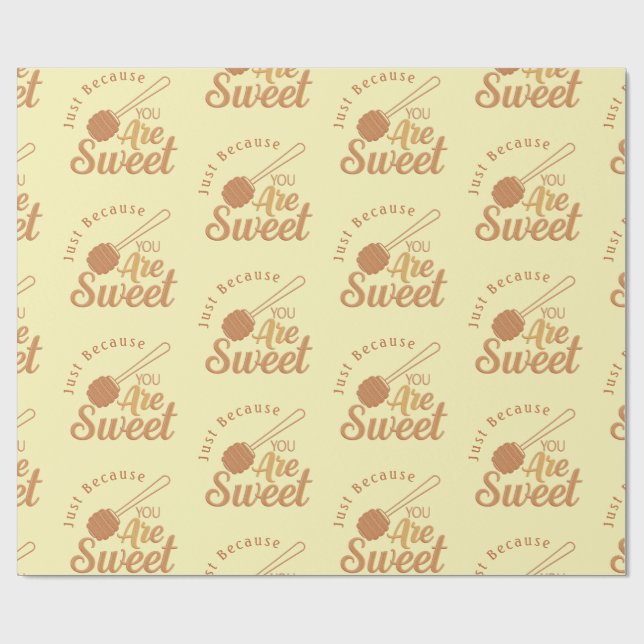 Honung Birthday Gift for Sweet Guests Presentpapper (Platt)