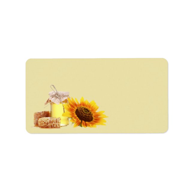 Honung Blank-adressetiketter Adressetikett (Framsidan)