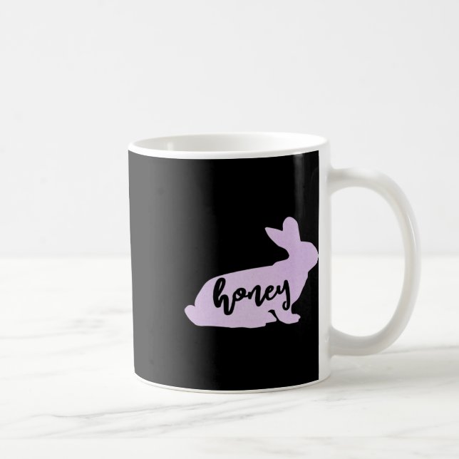 Honung Bunny Rabbit Påsk Gift Tee Kaffemugg (Höger)