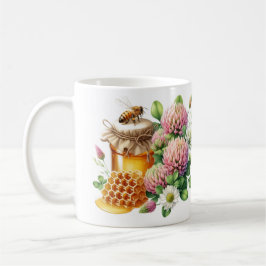Honung Burk Bee och Klöver Flower Mugg