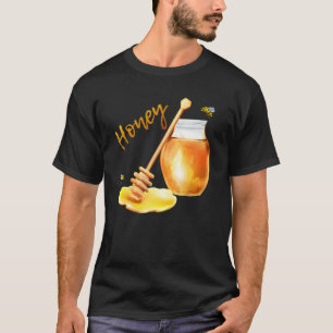 Honung Burk Cute Bee Flies Funny Halloween Matchin T Shirt