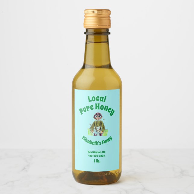 Honung Burk-etikett Vinetikett (Framsida)