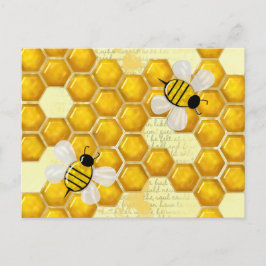 Honung Comb 3D Whimsey Vykort