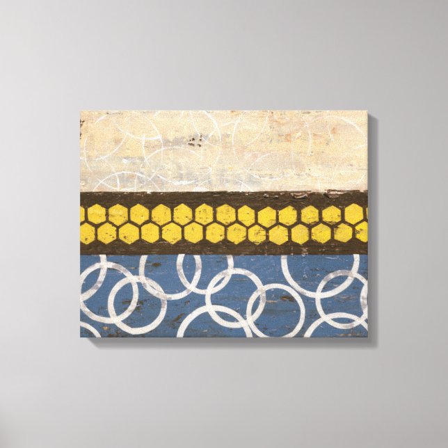 Honung Comb Abstrakt I Canvastryck (Framsida)