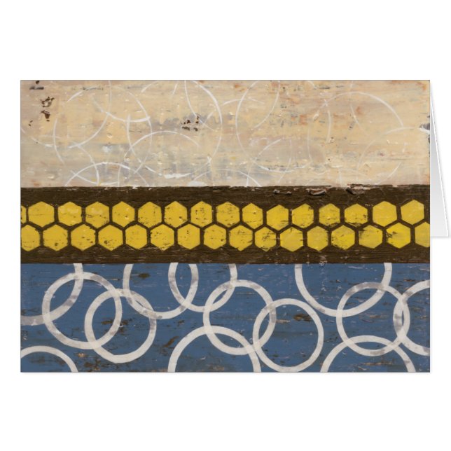 Honung Comb Abstrakt I Hälsningskort (Framsidan Horizontal)