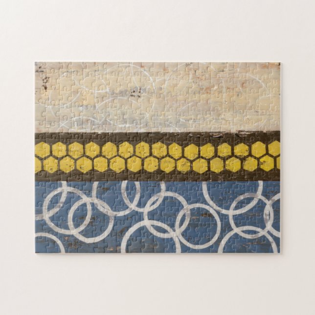 Honung Comb Abstrakt I Pussel (Horisontell)