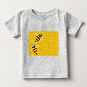 Honung Comb Gult Guld Bee Bees Mönster Art T-shirt