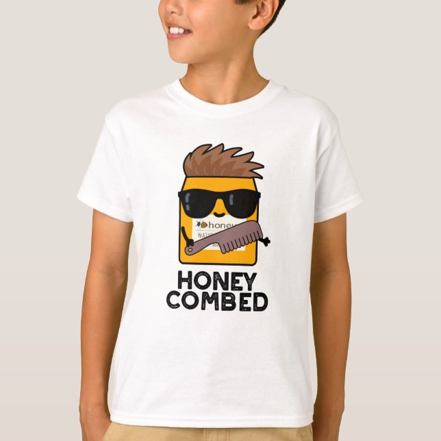 Honung Combed Funny Honung Pun T Shirt (Framsida)
