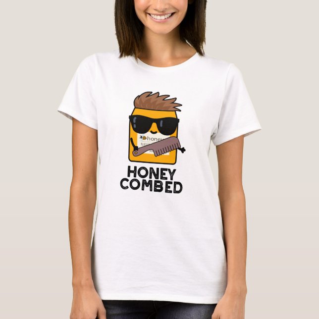 Honung Combed Funny Honung Pun T Shirt (Framsida)