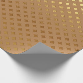 Honung Diamond cut Brown Maroon Sepia Guld Metalli Presentpapper