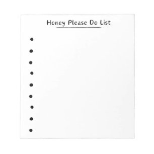 Honung Do List - Checklist - Anteckningsblock - Fu