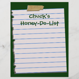 Honung Do List Letterhead Stationery