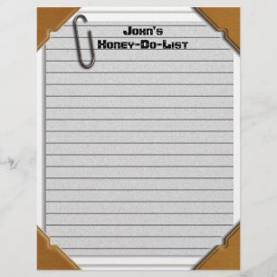 Honung-Do-List Letterhead Stationery