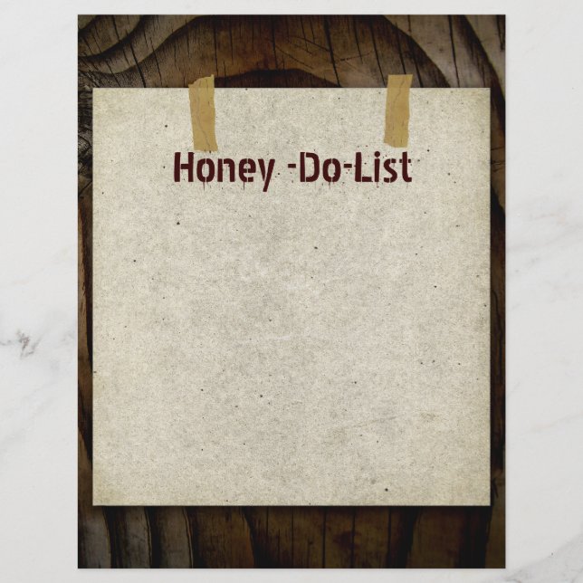 Honung-Do-List Letterhead Stationery (Framsida)