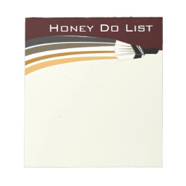 Honung Do List med färgpensel Anteckningsblock