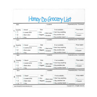 Honung Do Livsmedel List ... Anteckningsblock