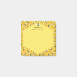 Honung för Honeybeehonungskakahumlan listar Post-it Block