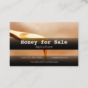 Honung for Sale Apicculture Business Company Busin Visitkort