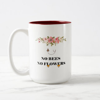 Honung från humla Lung, rå svärm av bin Två-Tonad Mugg