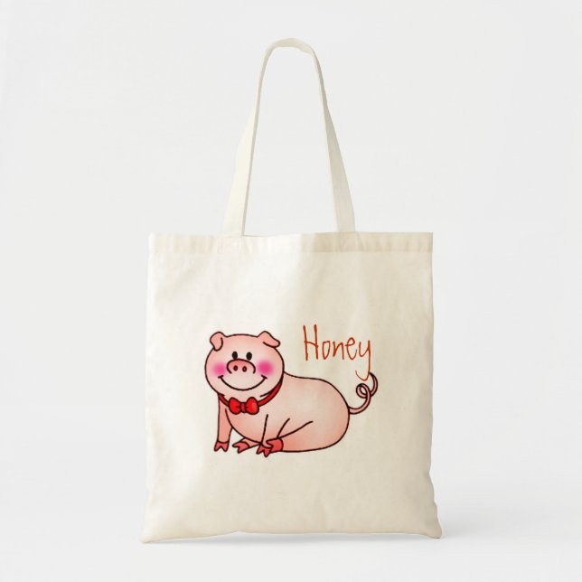 Honung Gris Bag Tygkasse (Framsidan)