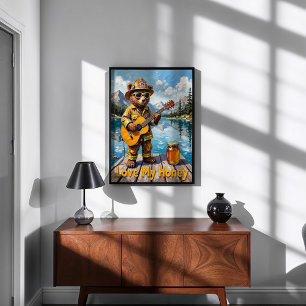 Honung Harmony Bear Poster