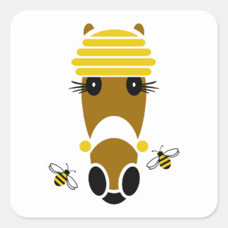 Honung Hattingdon Square Sticker Fyrkantigt Klistermärke