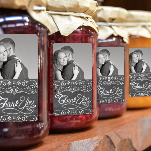 Honung Jelly Burk etiketter Bröllop Photo Tack Fraktsedel (Skapare uppladdad)