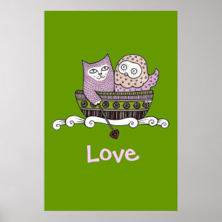 Honung Kärlek Art Poster