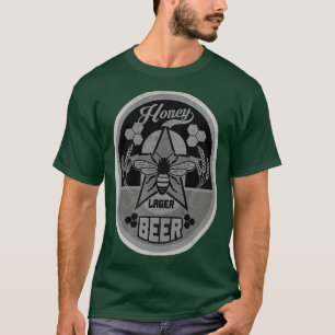 Honung Lager Beer BW T Shirt