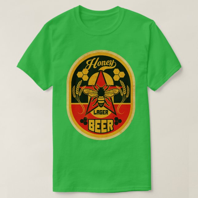 Honung Lager Beer T Shirt (Design framsida)