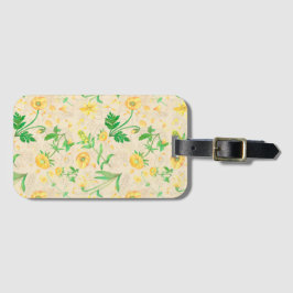 Honung Lemon Flowers Sand BeigeTravel Märkre Bagagebricka
