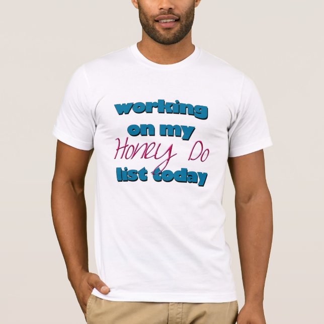 Honung listar T-tröja Tee Shirt (Framsida)