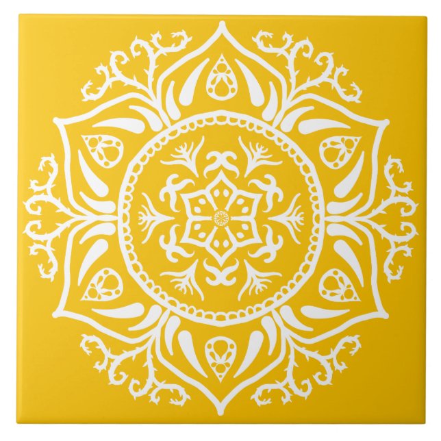 Honung Mandala Kakelplatta (Framsidan)