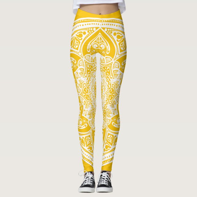 Honung Mandala Leggings (Framsida)