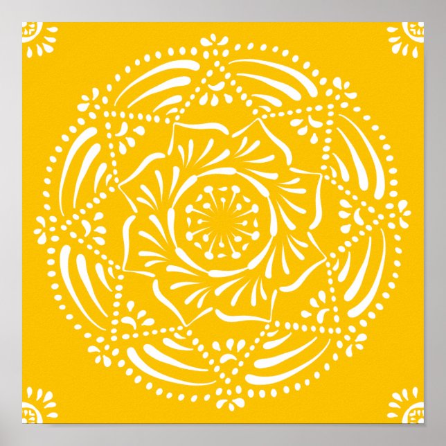 Honung Mandala Poster (Framsidan)