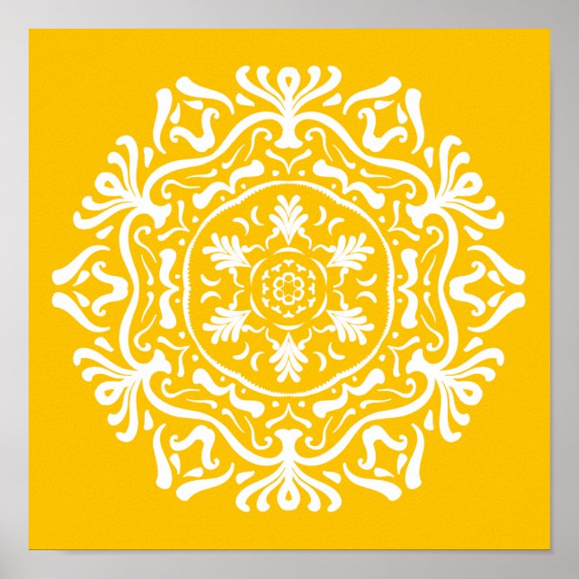 Honung Mandala Poster (Framsidan)