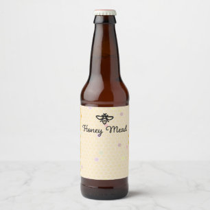 Honung Mead Ölflaska Etikett