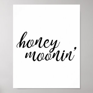 Honung Moonin Bride och Groom Honeymoon _1 Poster