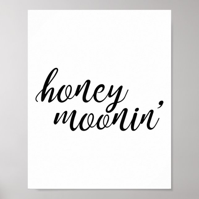Honung Moonin Bride och Groom Honeymoon _1 Poster (Framsidan)