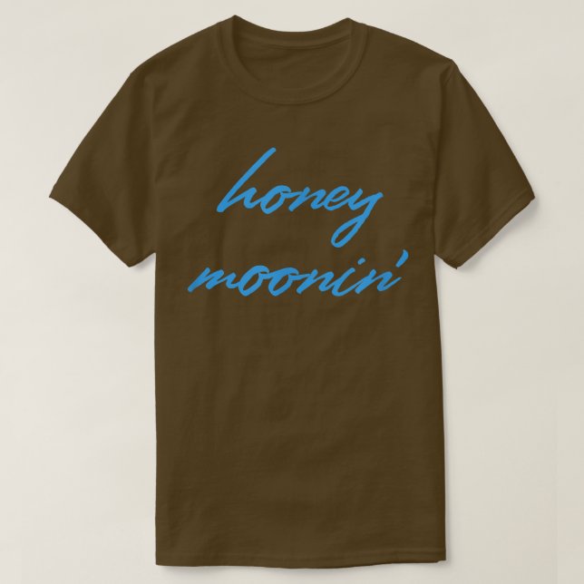 Honung MooninBlue Matching CouplesHoneymoon Vacati T Shirt (Design framsida)